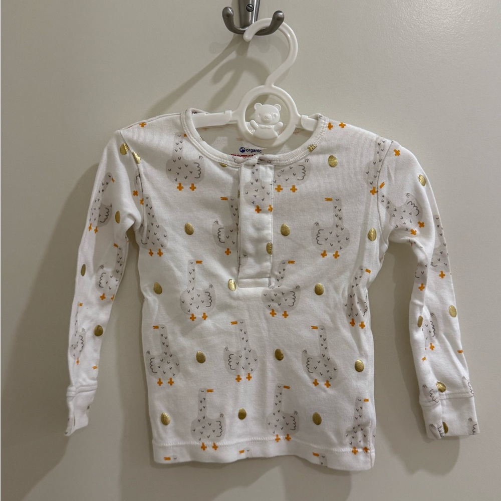 Magnetic Me | Pajama Top and Bottom Set | Duck and Gold Egg Print